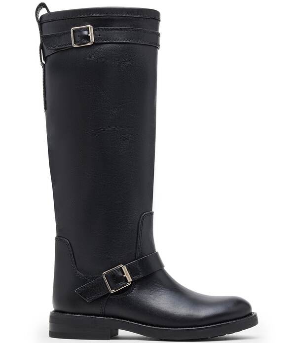スティーブ マデン レディース シューズ ブーツ・レインブーツ トール レザー Steve Madden Sady Leather Tall Riding Boots Black ブラック