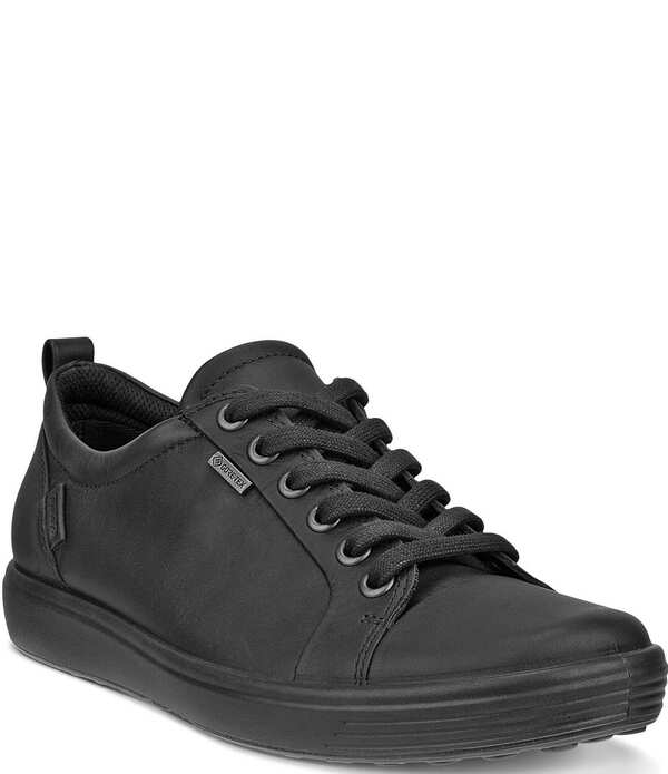 エコー レディース シューズ スニーカー レース レザー ECCO Soft 7 Leather Gore-Tex Lace Up Sneakers Black ブラック