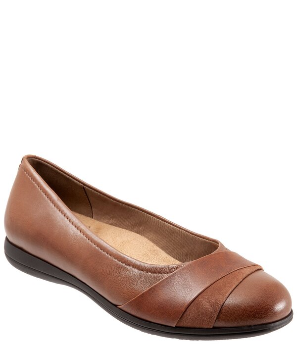 トロッターズ レディース シューズ パンプスエード なめし革 Trotters Danni Leather And Suede Flatsaddle