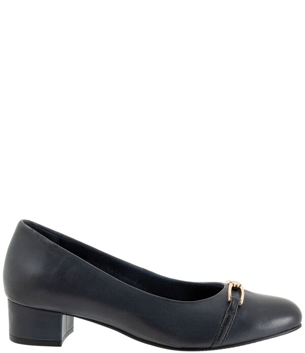 トロッターズ レディース シューズ パンプス レザー Trotters Dakota Leather Bit Buckle Pumps Navy ネイビー