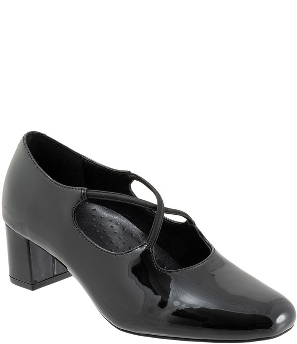 トロッターズ レディース シューズ パンプス レザー Trotters Demi Patent Leather Cross Band Pumps Black Patent ブラック 26,520円