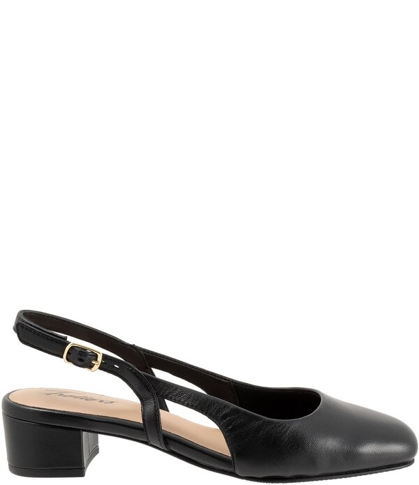 トロッターズ レディース シューズ パンプス レザー Trotters Dottie Leather Slingback Pumps Black ブラック