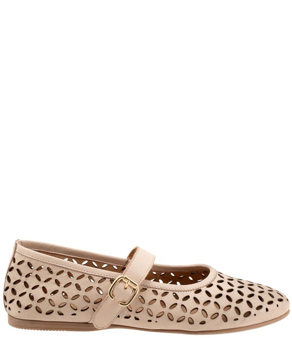ブエノ レディース シューズ パンプス レザー Bueno Kehlani Perforated Leather Laser Cut Mary Jane Ballet Flats Blush ブラッシュ