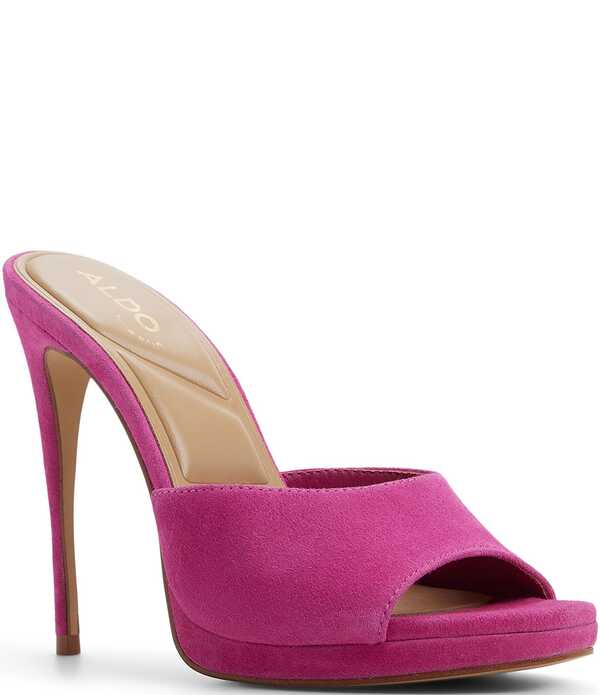 アルド レディース シューズ サンダル スエード ALDO Rivieraa Suede Dresslide Sandals Dark Pink ピンク