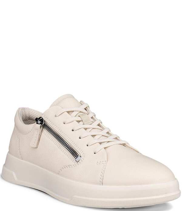 エコー レディース シューズ スニーカー ECCO Women's Move Nubuck Side Zip Sneakers Limestone/Blossom Rose
