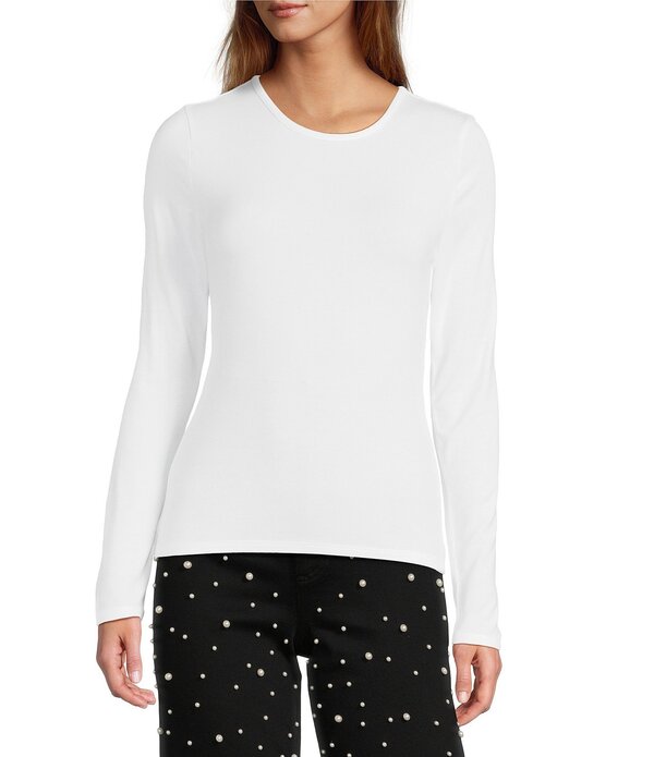 アントニオ メラーニ レディース トップス シャツ クルーネック ニット Antonio Melani Long Sleeve Crew Necknitee Ivory アイボリー