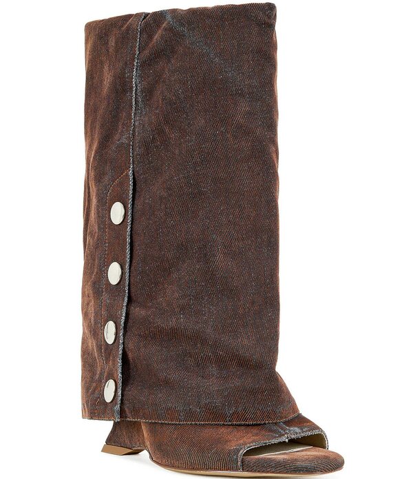 アザレア ワン レディース シューズ サンダル トール ブーツ Azalea Wang Tinseled Open Toe Tall Boots Orange オレンジ｜ReVida 店