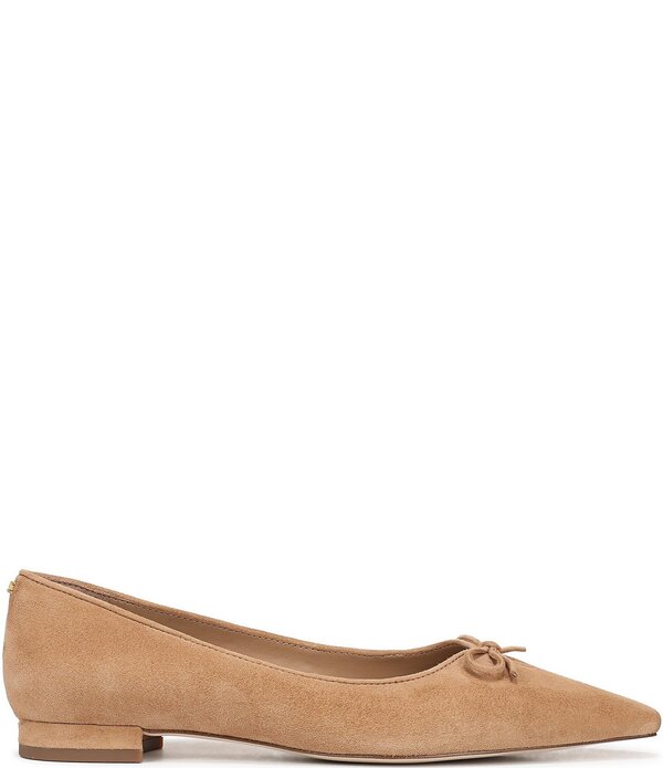 サムエデルマン レディース シューズ パンプスエード Sam Edelman Esmira Suede Bow Detail Ballet Flats Cyprus Tan タン|ReVida 店