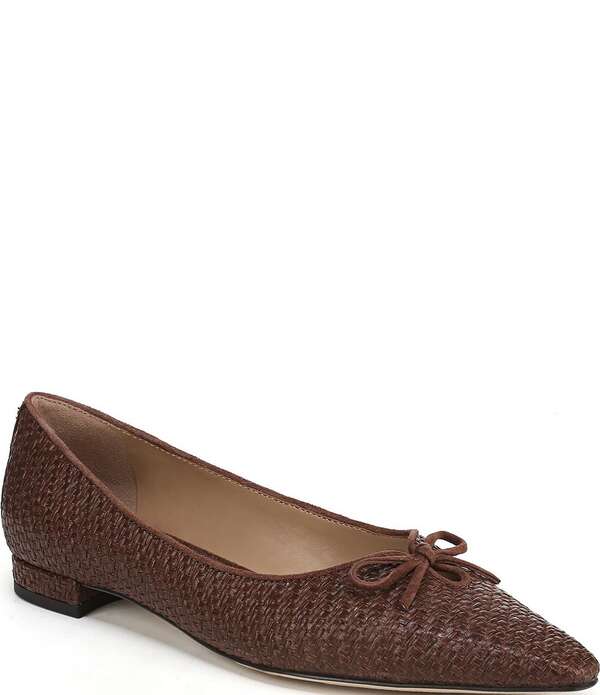 サムエデルマン レディース シューズ パンプスエード Sam Edelman Esmiraffiand Suede Bow Detail Ballet Flats Bourbon|ReVida 店