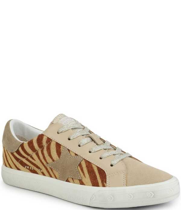 ヴィンテージハバナ レディース ボトムス 心地好いズボン下 刷り上げる スニーカー Vintage Havana Grande Zebra Printed Haircalf Sneakers Brown Zebra 赤銅色 レディースファッション-パンツ