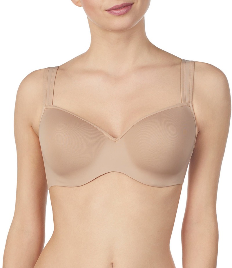 レミステレー レディース アンダーウェア ブラジャー Le Mystere Dream Tisha Full-Figure Sweetheart Neck Seamless Bra Natural