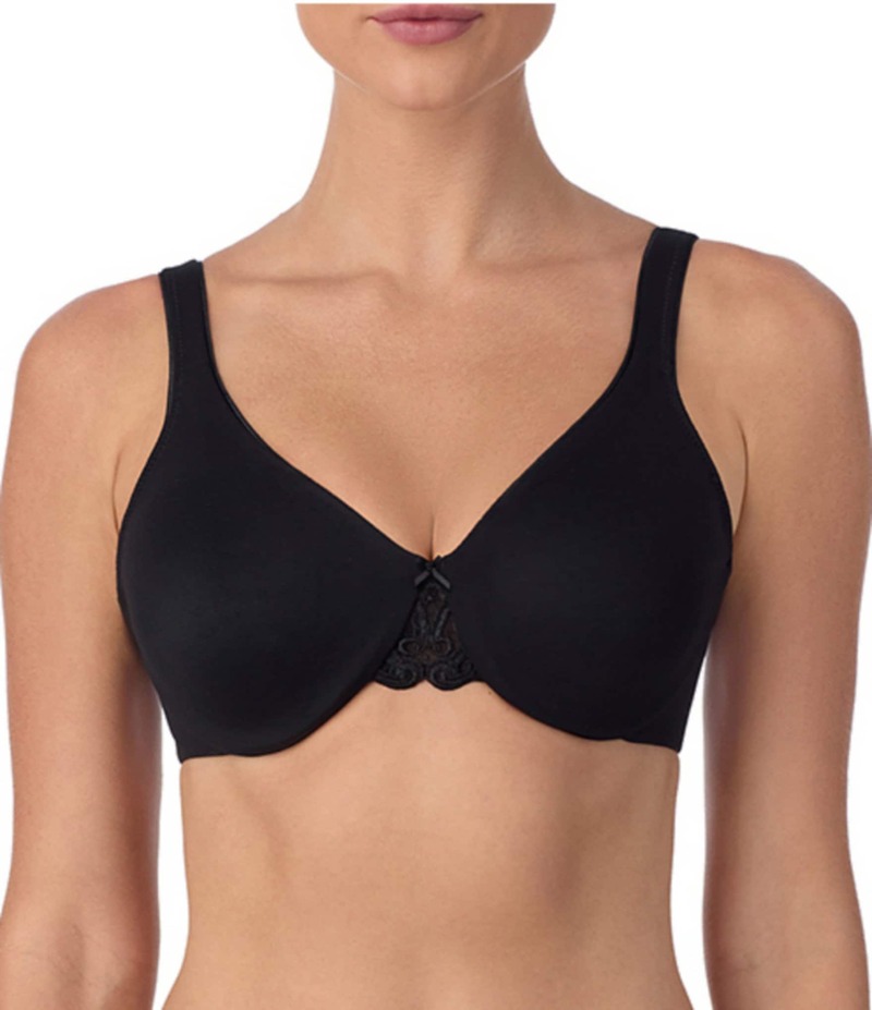 モダン ムーブメント レディース アンダーウェア ブラジャー ミニ レース Modern Movement Hidden Comfort Lace Center Minimizer Bra Black ブラック