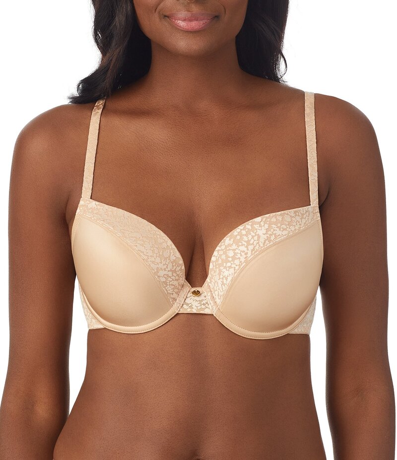 レミステレー レディース アンダーウェア ブラジャー Tシャツ Le Mystere Safari Plunge Full-Busted Contour Underwire Square Back T-Shirt Bra Sahara
