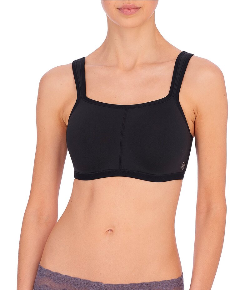 ナトリ レディース アンダーお召しもの ブラ Natori Yogi Seamless Convertible U-Back to Racerback Full-Busted Contour Underwire Sports Bra Black 黒いこと レディース-インナー・下着・ランジェリー-インナー・下着・ナイトウェア