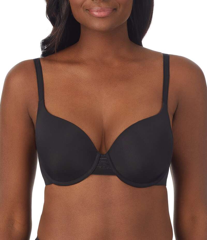 レミステレー レディース アンダーお召しもの ブラ ティーシャツ Le Mystere Second Skin Back Smoother T-Shirt Bra Black 黒いこと インナー・下着・ランジェリー-ブラジャー-インナー・下着・ナイトウェア