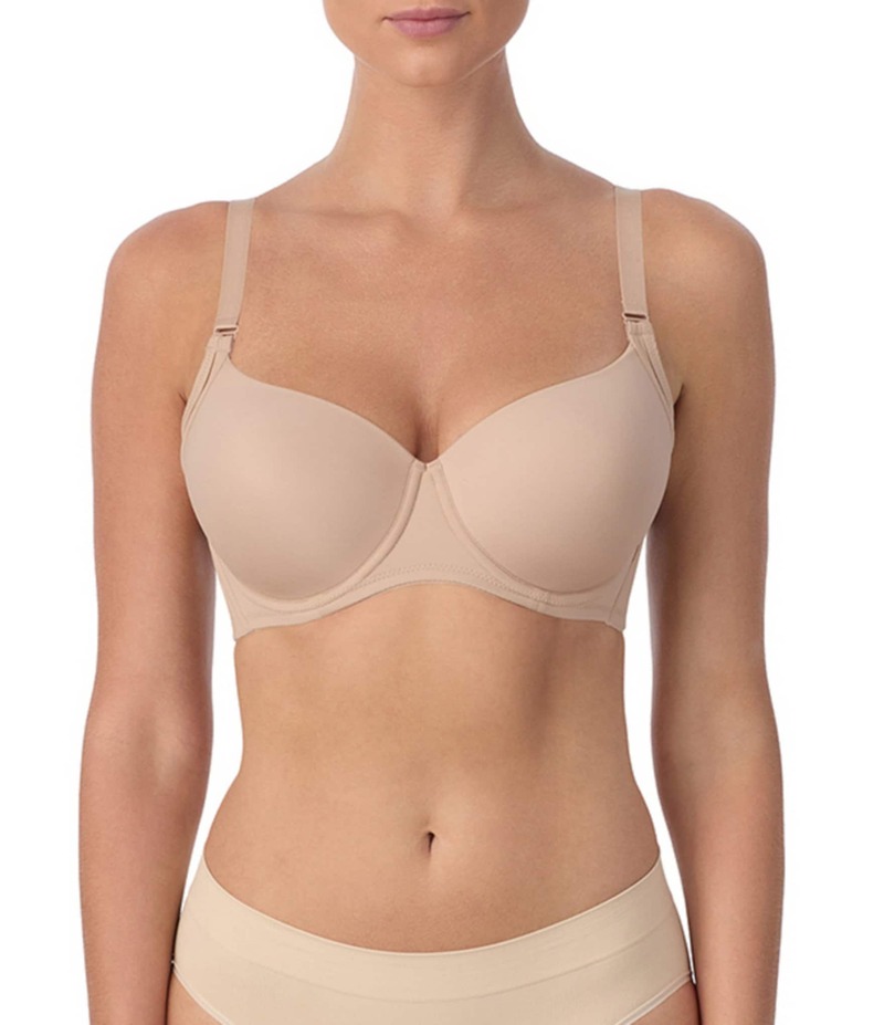 モダン ムーブメント レディース アンダーウェア ブラジャー Tシャツ Modern Movement 3D Curves Full-Busted Contour Wire U-Back BFF T-Shirt Bra Sable Rose