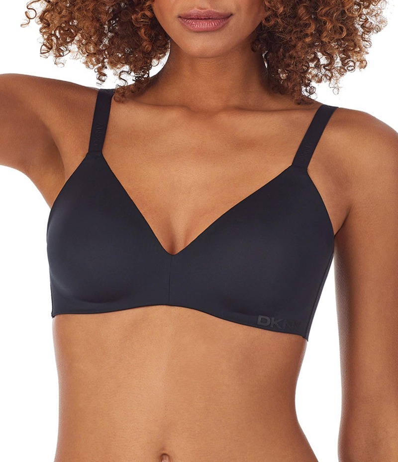ダナキャラン レディース アンダーウェア ブラジャー Tシャツ DKNY by Donna Karan Active Comfort Wire Free T-Shirt Bra Black ブラック
