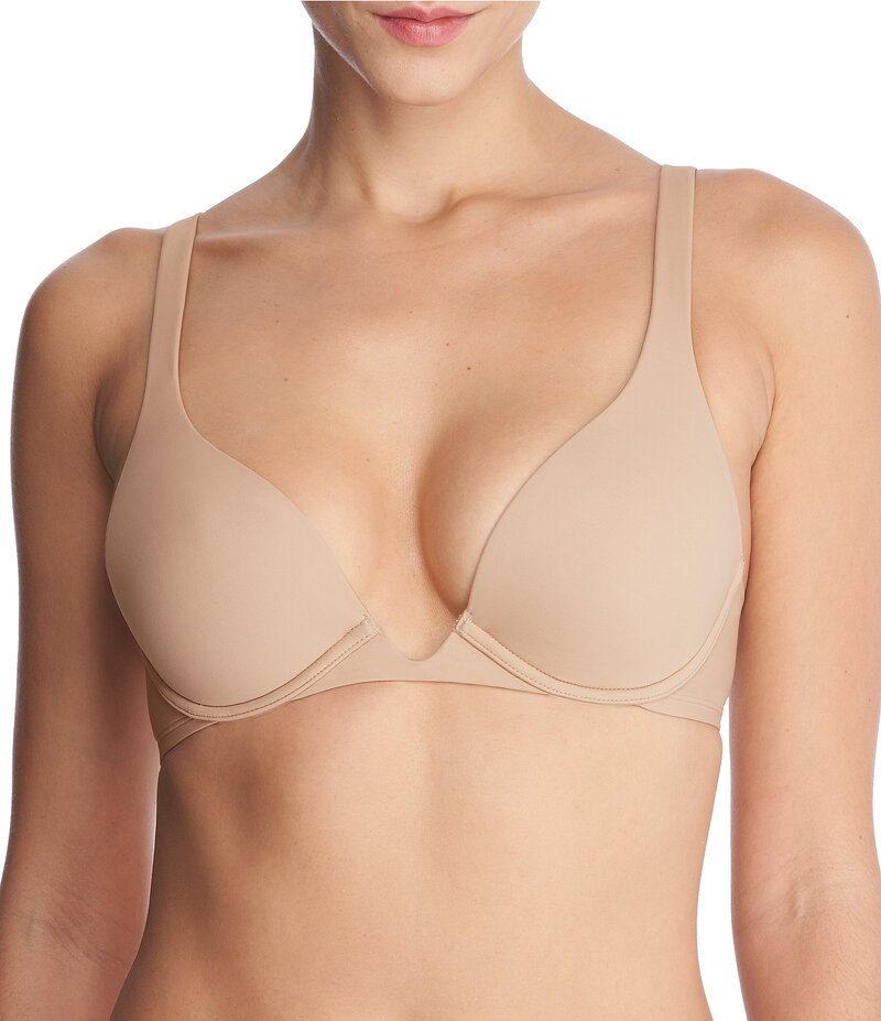 ナトリ レディース アンダーウェア ブラジャー Tシャツ Natori Verge Convertible Plunge Underwire T-Shirt Bra Cafe