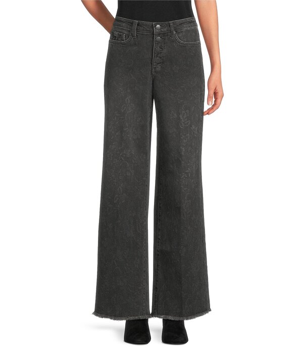 エヌワイディージェイ レディース ボトムス デニムパンツ ワイドレッグ ジーンズ NYDJ Teresa Stretch Denim LiftuckR Technology High Rise Wide Leg Jeans Grey グレー