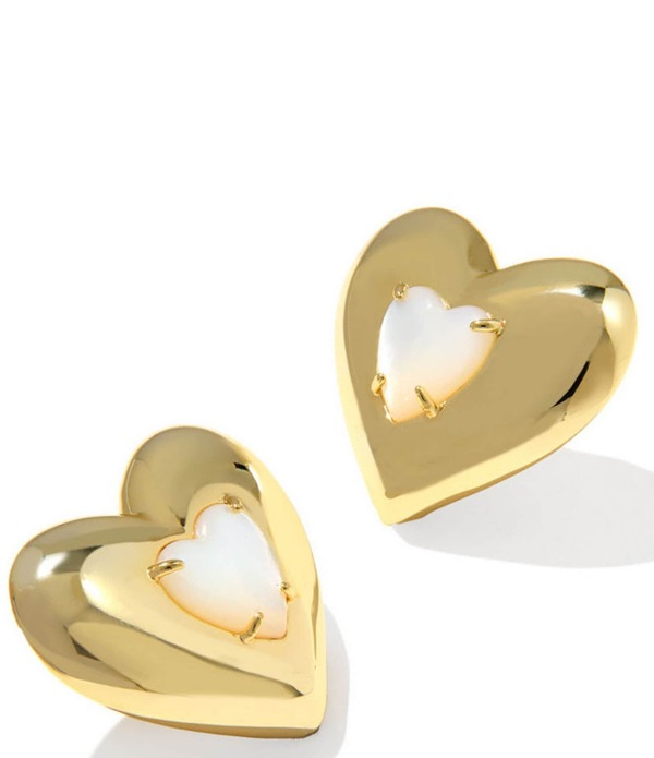 ケンドラスコット レディース アクセサリー ピアス・イヤリング Kendra Scott Sasha Pearl Heart Stud Earrings Gold Freshwater Cultured Pearl パール