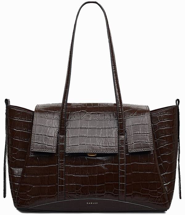 ラドリー ロンドン レディース バッグ Radley London Chancery Medium Crocodilembossed Satchel Bag Dark Oak