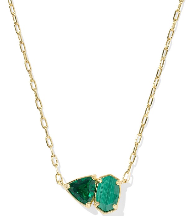 ケンドラスコット レディース アクセサリー ネックレス・チョーカー レース Kendra Scottatum Short Pendant Necklace Gold Green Mix グリーン
