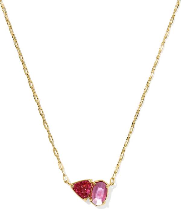 ケンドラスコット レディース アクセサリー ネックレス・チョーカー レース Kendra Scottatum Short Pendant Necklace Gold Pink Mix ピンク