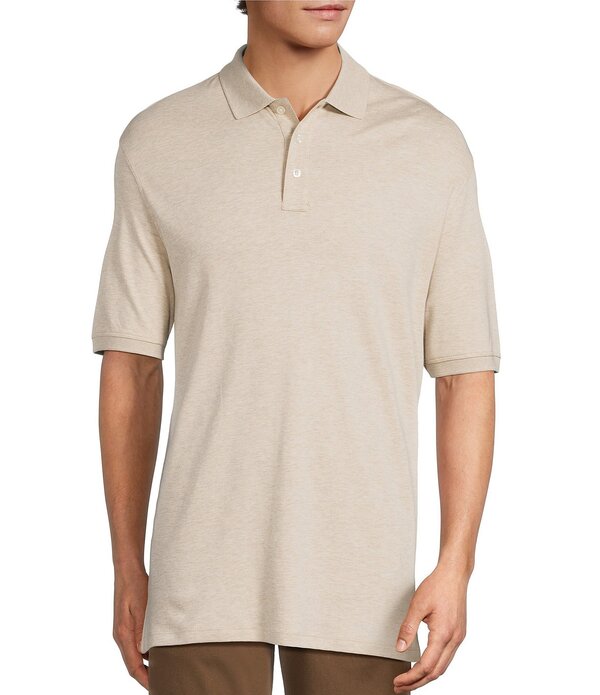 ラウンドトゥリーアンドヨーク メンズ トップス シャツ コットン Roundtree & Yorke Supima Cotton Short Sleeve Solid Polo Shirt Oatmeal オートミール