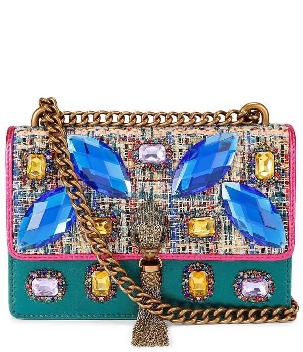 カートジェイガーロンドン レディース 御徒面子 なめし革 Kurt Geiger London Small Shoreditch Leather Crossbody Bagreen Multi 緑であること