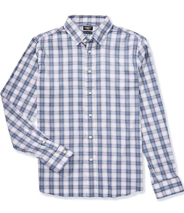 ファレティ メンズ トップス シャツ プリント Faherty Performance Stretch Movement Plaid Printed Long Sleeve Woven Shirt Eastern Plaid チェック