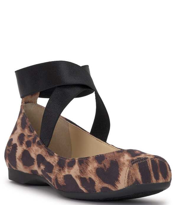 ジェシカシンプソン レディース シューズ パンプス Jessica Simpson Mandalaye Leopard Square Toe Ballet Flats Natural アニマル
