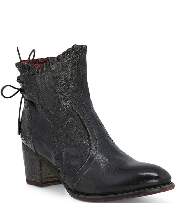ベッドステュ レディース シューズ ブーツ・レインブーツ レザー Bed Stu Bia Leather Booties Black ブラック