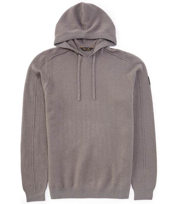 ローヌ メンズ アウター パーカー・スウェット ニット RHONEmerson Cashmere Blend Knit Hoodie Light Gray Heather グレー