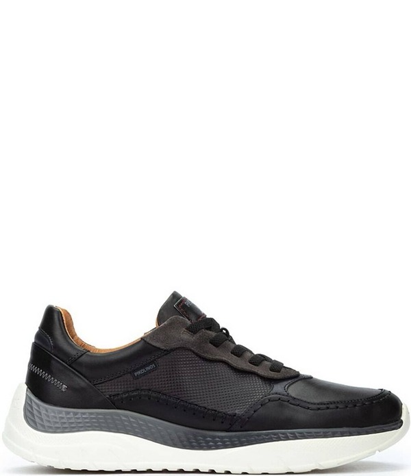 ピコリーノス メンズ シューズ スニーカー レース レザー Pikolinos Men's Motrileather Lace Up Sneakers Black ブラック