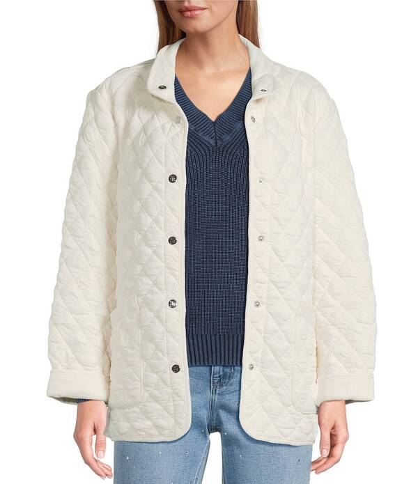 トッミーバハマ レディース アウター コート ニット Tommy Bahama Puff Jacquard Knit Button Front Patch Pocket Barn Coat Coconut