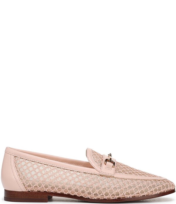 サムエデルマン レディース シューズ スリッポン・ローファー メッシュ Sam Edelman Loraine Woven Mesh Bit Buckle Loafers Ballet Pink サクラ色 レディース靴-ローファー