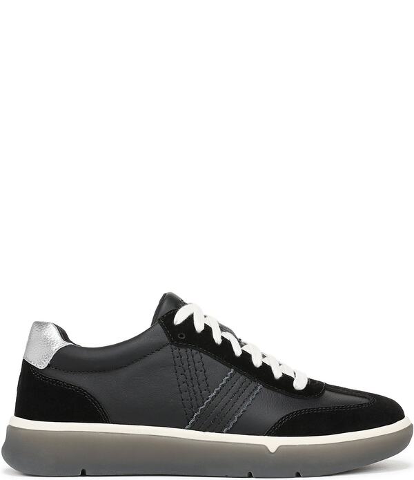 バイオニック レディース シューズ スニーカー スエードクロス スピード競技 なめし革 Vionicity Walk Leather and Suede Lace Up Sneakers Black 黒いこと