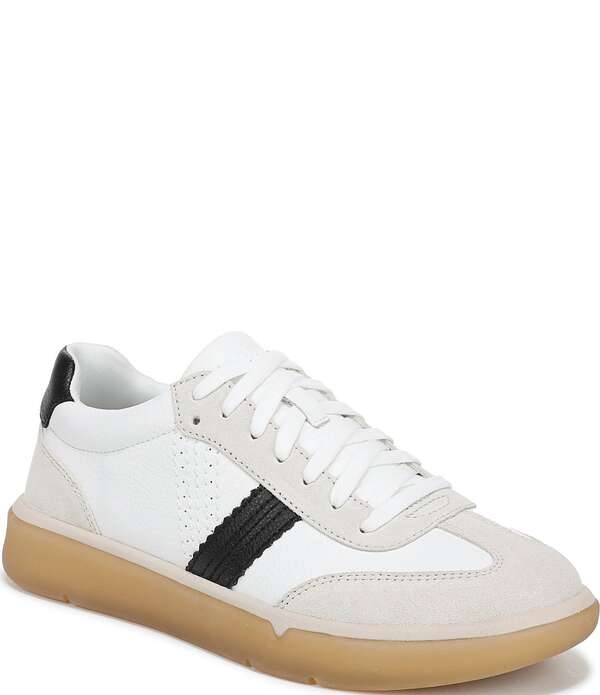 バイオニック レディース シューズ スニーカー スエードクロス スピード競技 なめし革 Vionicity Walk Leather and Suede Lace Up Sneakers White/Black 白いこと
