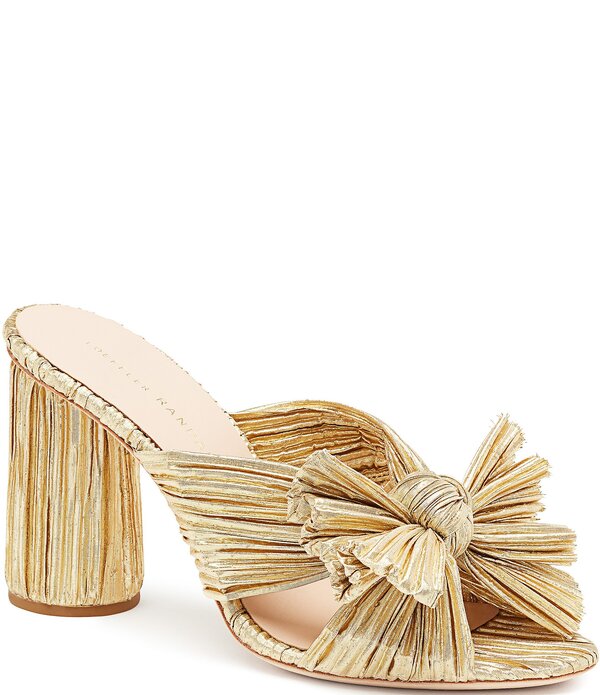 ロフラー ランダル レディース シューズ サンダル トール Loefflerandall Penny Metallic Bow Dresslide Sandals Gold ゴールド｜ReVida 店