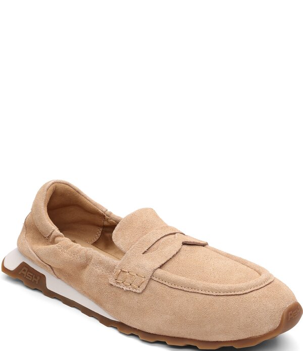 アッシュ レディース シューズ スリッポン・ローファー スエード ASH Krissuede Penny Loafers Desert｜ReVida 店