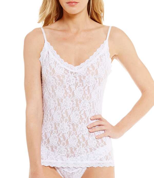 ハンキーパンキー レディース トップス シャツ レース Hanky Panky Signature Lace V-Front Camisole White ホワイト｜ReVida 店