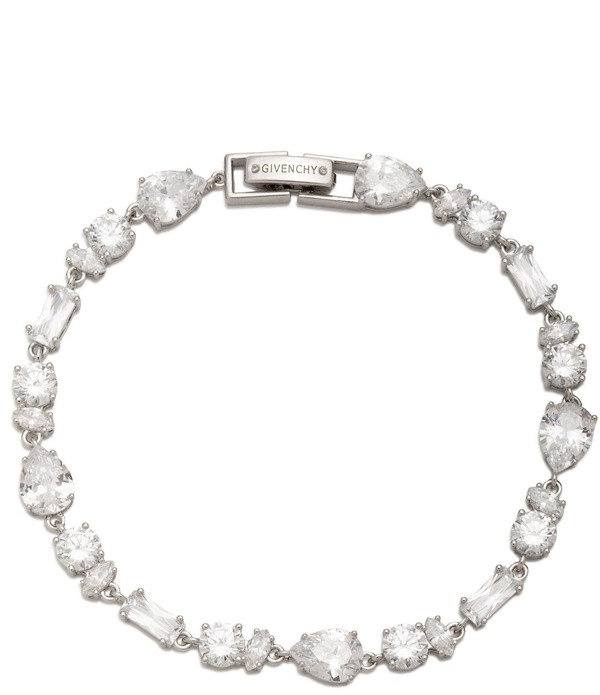 ジバンシー レディース アクセサリー ブレスレット・バングル・アンクレット Givenchy Silver Tone CZ Flex Line Bracelet Silver シルバー 21,075円