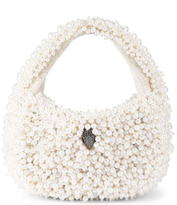 カートジェイガーロンドン レディース バッグ Kurt Geiger London Pearl Beaded Kensington Hobo Shoulder Bag Cream クリーム