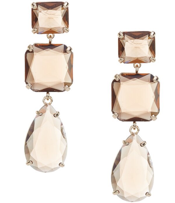 ナターシャ アクセサリー レディース ピアス・イヤリング Natashaccessories Brown Multi Linearrings Gold/Multi ゴールド｜ReVida 店