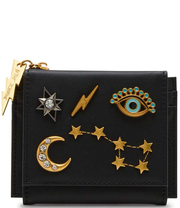 ベッツィジョンソン レディース アクセサリー 財布 Betsey Johnson Celestial Novelty Bifold Wallet Black ブラック|ReVida 店