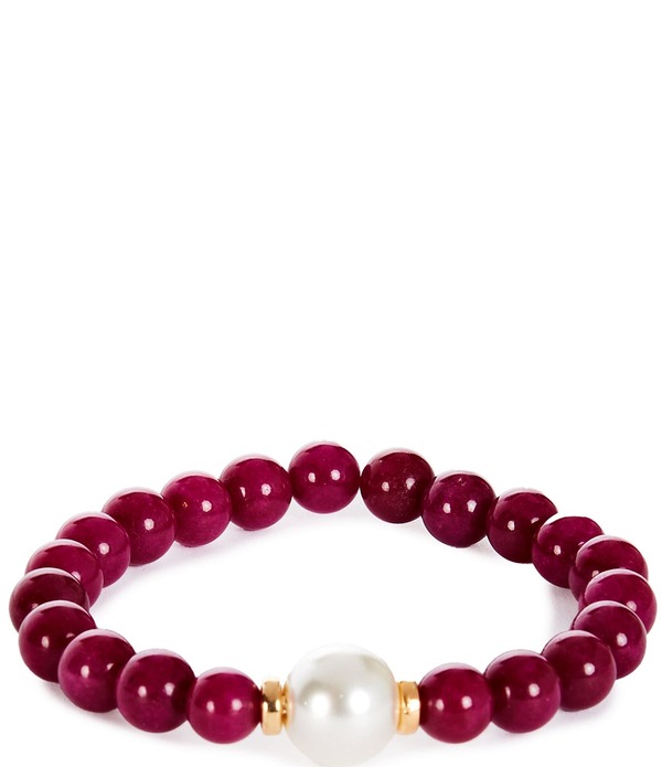 ディラーズ レディース アクセサリー ブレスレット・バングル・アンクレット Dillard's Bead and Pearl Stretch Bracelet Pink/Pearl パール