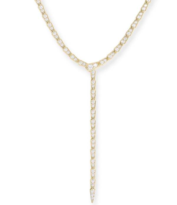 メリンダマリア レディース アクセサリー ネックレス・チョーカー レース Melinda Maria Pave Serpent Lariat Necklace Gold ゴールド