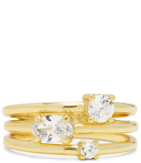 メリンダマリア レディース アクセサリー 指輪 Melinda Maria Nina Stacked Ringold ゴールド 12,411円
