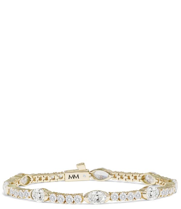 メリンダマリア レディース アクセサリー ブレスレット・バングル・アンクレット Melinda Maria Maven Rhinestone Tennis Bracelet Gold ゴールド|ReVida 店