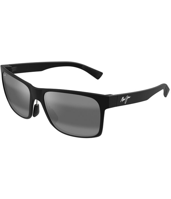 マウイ体育館 レディース 付属品 サングラス・アイウェア つけ加える大きさ Maui Jimen\u0027s Hoopili Polarized Plus 2 58粍 Rectangle Sunglasses Matte Black 黒いこと